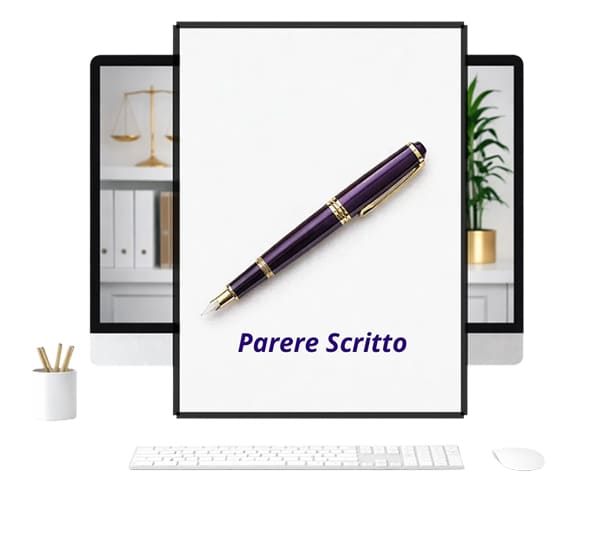 Illustrazione di un foglio con penna che escono dal pc sullo sfondo e vanno incontro all'utente: per parere legale scritto da remoto accessibile e personalizzato